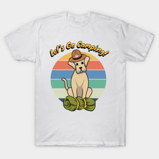 Funny Big Dog Wants to go Camping T-Shirt